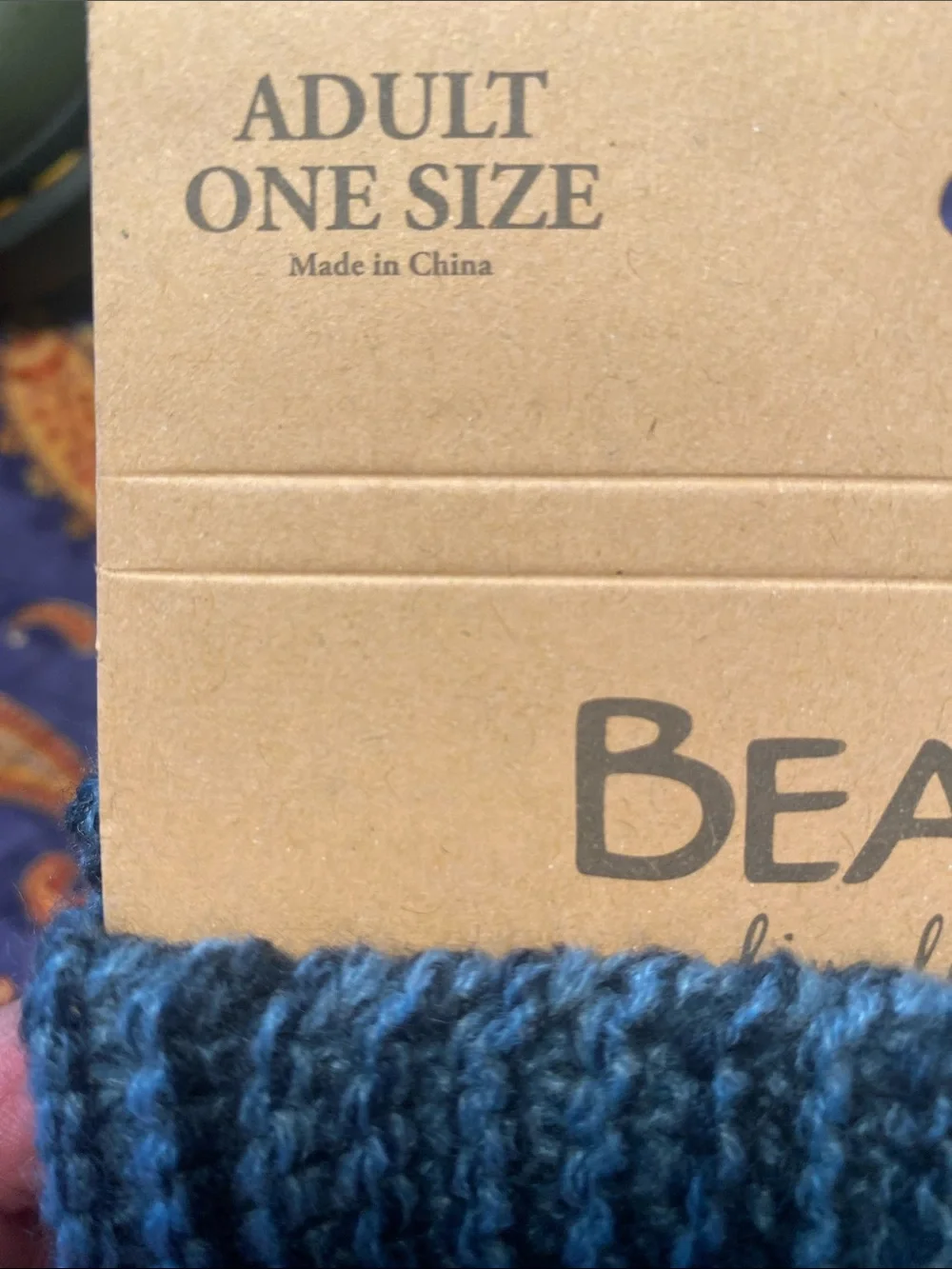 BearPaw  Cable Knit Boot Toppers shades of blue